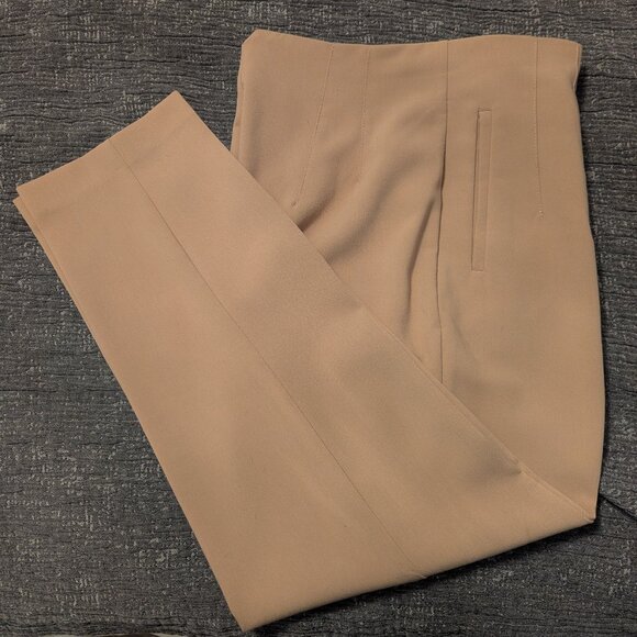 Zara High Waisted Taupe /Brown Pants - Picture 2 of 4